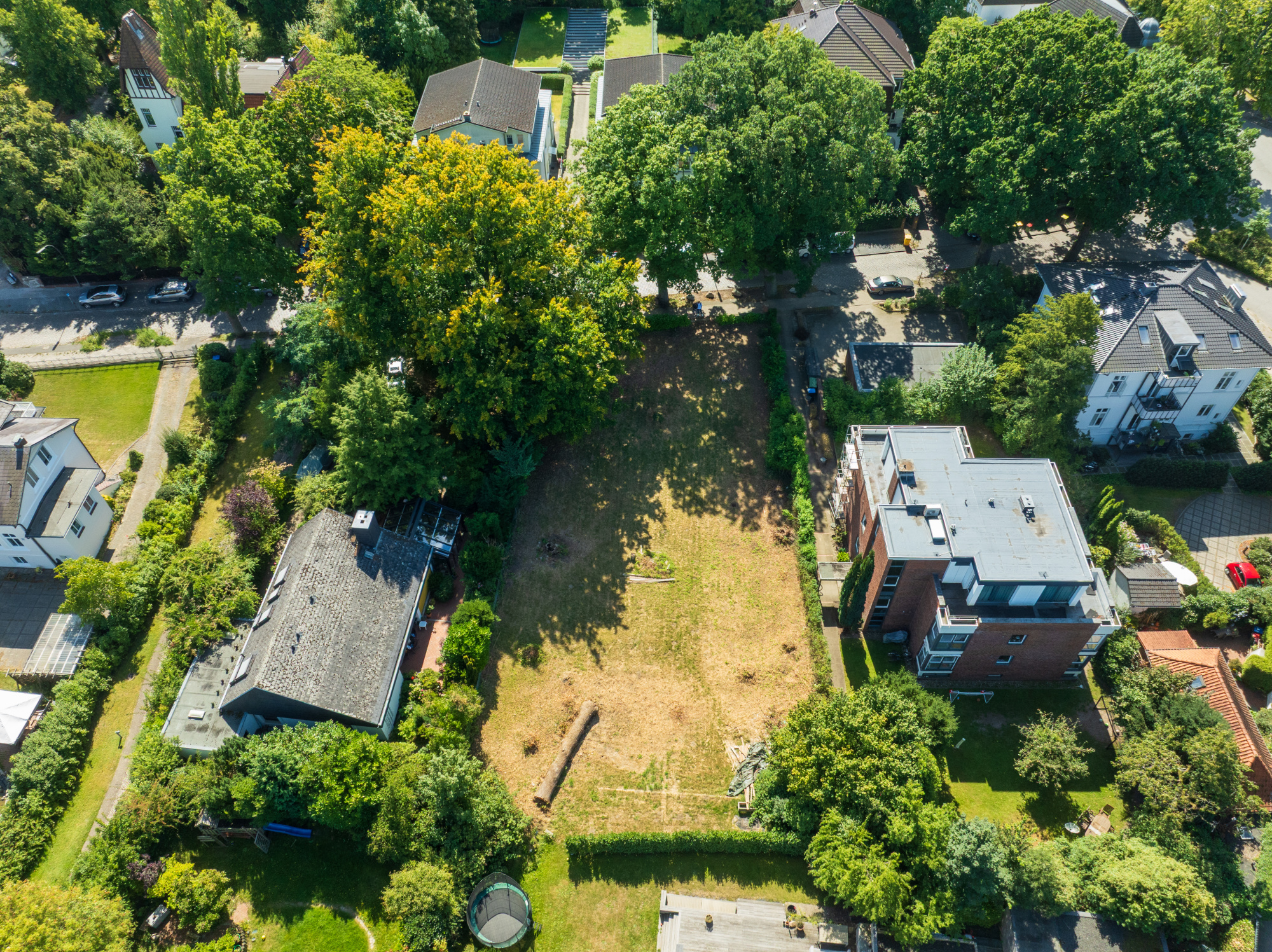 Luftbild der Lage des Grundstücks Reinbeker Weg 25 in Hamburg-Bergedorf