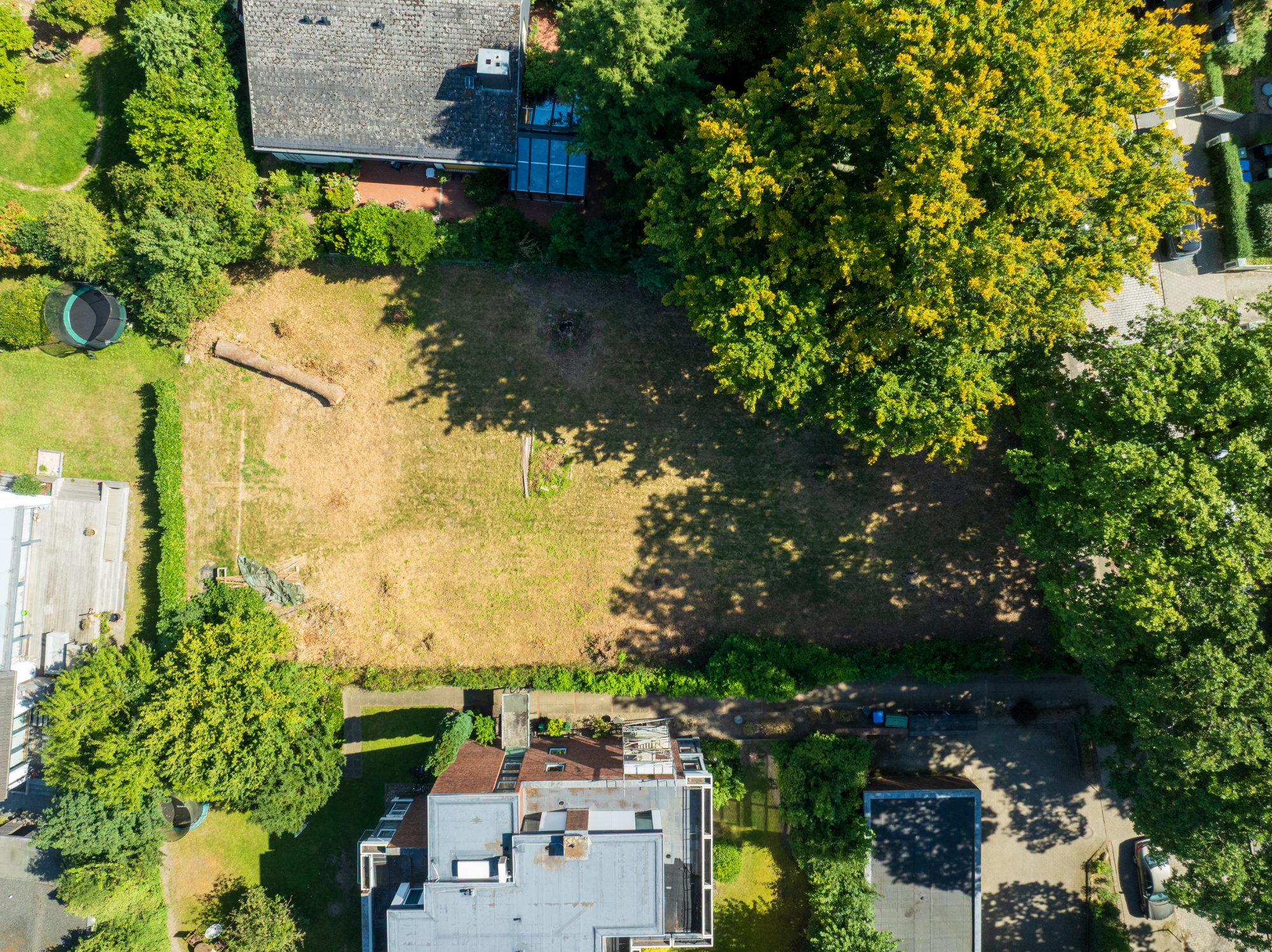 Freifläche des Grundstücks Reinbeker Weg 25 in Hamburg-Bergedorf